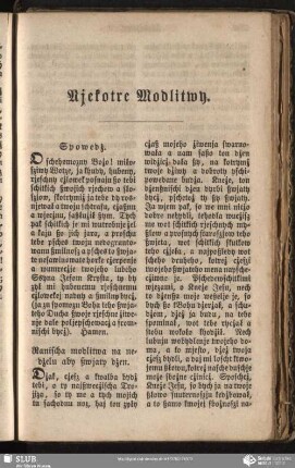 Njekotre Modlitwy