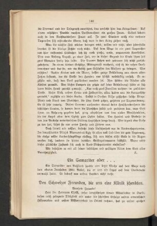 Ein Samariter aber...