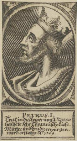 Bildnis von Petrus I., König von Kastilien