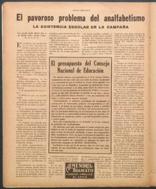 El presupuesto del Consejo Nacional de Educación