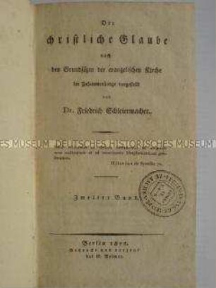 Der christliche Glaube