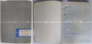 Nachweisbuch einer Erzieherin aus dem Kinderheim Güstrow mit handschriftlichen Eintragungen, eingeklebten Zeitungsausschnitten, Fotos und Zeichnungen (Band 5) - Sachkonvolut