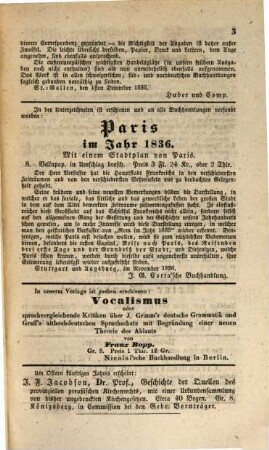 Bibliographischer Anzeiger. 1837