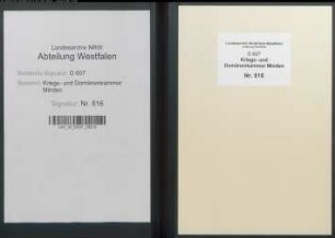 Amt Reineberg - Vogtei Gehlenbeck - Bauerschaft Frotheim: Unterlagen der Revisionskommission - Band 2