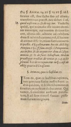 §. Item ea, quae ex hostibus. 17.