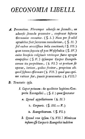 Oeconomia Libelli.