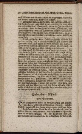Siebenzehnter Abschnit - Ein und zwanzigster Abschnit