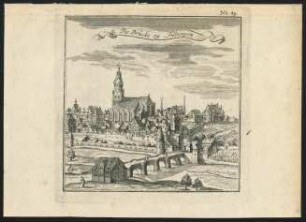 Die Brücke zu Tübingen : Kupferstich