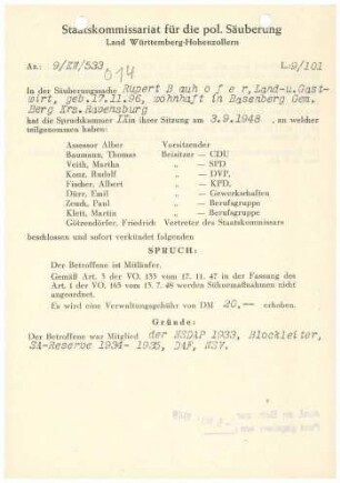 Bauhofer, Rupert