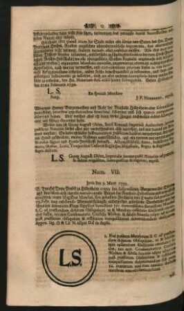 Num. VII.
