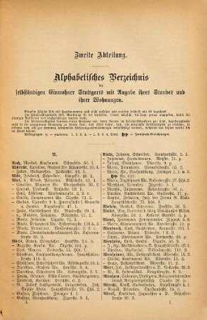 Adreß- und Geschäftshandbuch der königlichen Haupt- und Residenzstadt Stuttgart. 1889