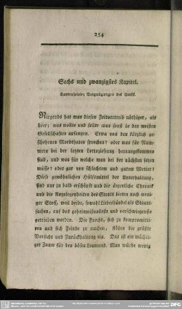 Sechs und zwanzigstes Kapitel. Kartenspiele; Vergnügungen des Volks