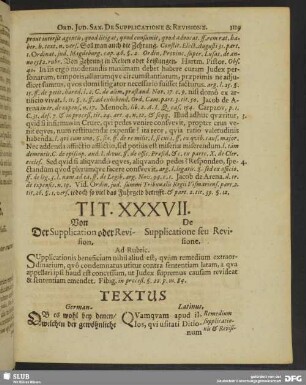 Tit. XXXVII. Von Supplication oder Revision