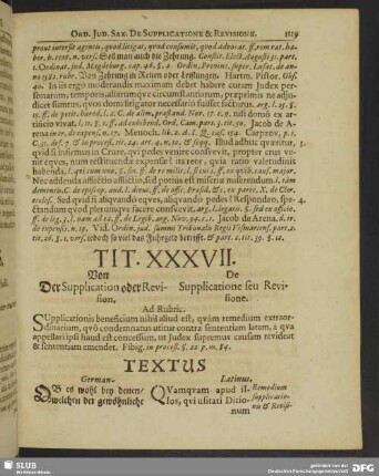 Tit. XXXVII. Von Supplication oder Revision