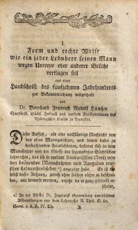 Sammlung auserlesener Abhandlungen aus dem Lehenrechte, 4