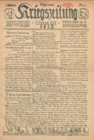 1.1915: Scheuener Kriegszeitung