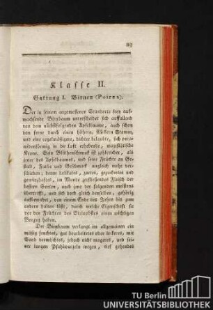 Gattung I. Birnen (Poires).
