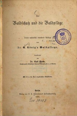 Der Waldschutz und die Waldpflege