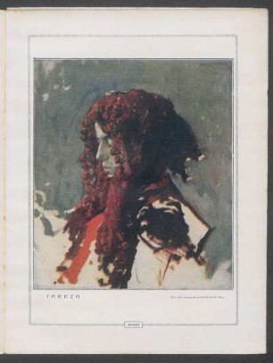 "Cabeza" - [Ilustración] : Óleo del malogrado pintor Carlos F. Sáez