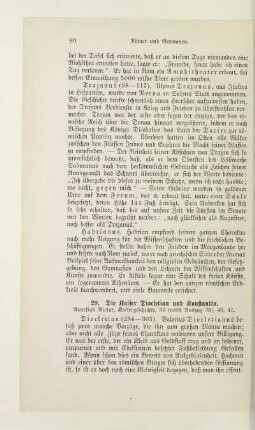29. Die Kaiser Diocletian und Konstantin