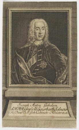 Bildnis des Joseph Anton Gabaleon Graf v. Wakerbarth-Salmour