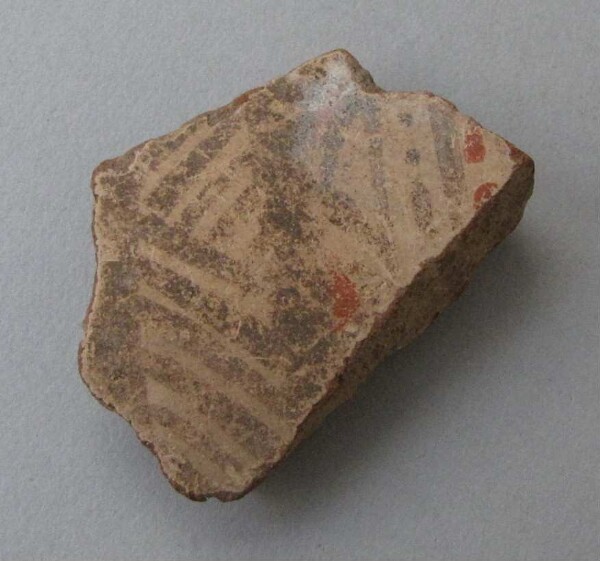 Clay shard of a vessel