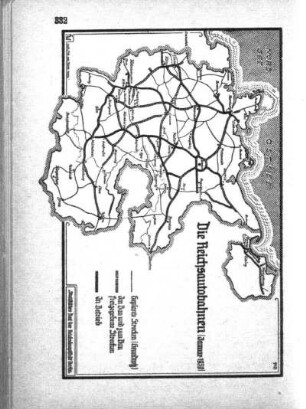 Karte: Die Reichsautobahnen (Januar 1939)