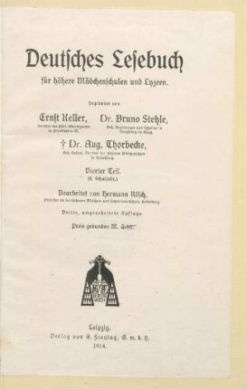 Teil 4 = (8. Schuljahr), [Schülerband]: [Teil 4 = (8. Schuljahr), [Schülerband]]