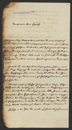 Brief an Jacob Grimm und Wilhelm Grimm : 30.12.1849-02.01.1862