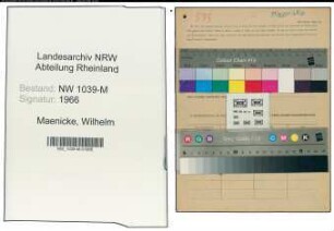 Entnazifizierung Wilhelm Maenicke , geb. 00.00.0000 (Rektor)