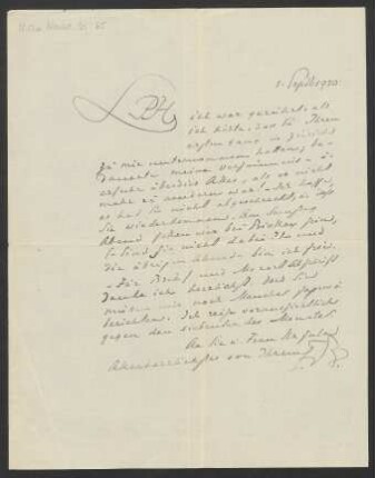 Brief an Philipp Jarnach : 01.09.1920