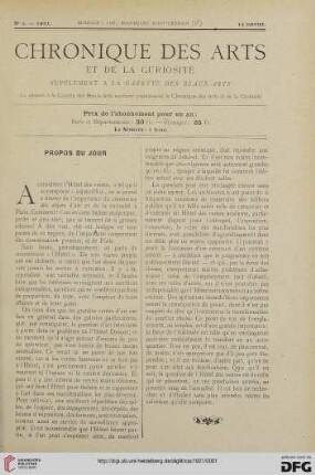 Nr. 1 (15 Janvier)