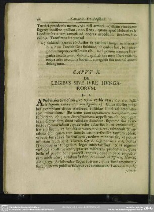 Caput X. De Legibus Sive Iure Hungarorum