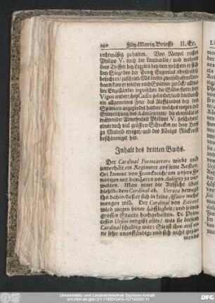 Inhalt des dritten Buchs.