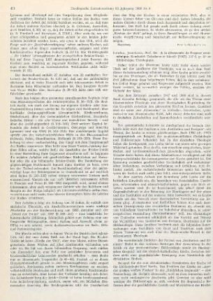 472-474 [Rezension] Leuba, Jean-Louis, A la découverte de l'espace oecuménique