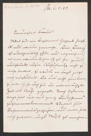 Brief an Heinrich von Herzogenberg : 06.02.1895