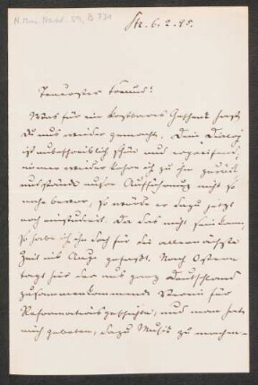 Brief an Heinrich von Herzogenberg : 06.02.1895