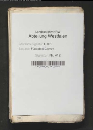 Beabsichtigte Wiedereinlösung der verpfändeten Hälften von Marsberg, Kogelnberg und Volkmarsen