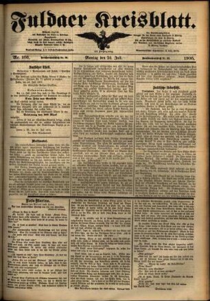 Ausgabe vom Montag, den 24. Juli 1905.