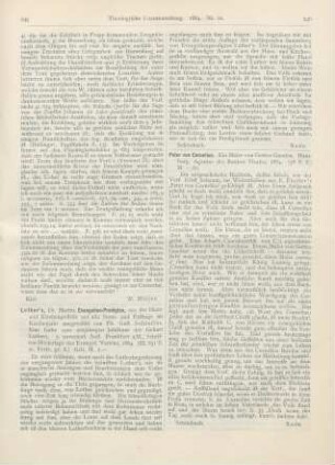 245-246 [Rezension] Luther, Martin, Evangelien-Predigten