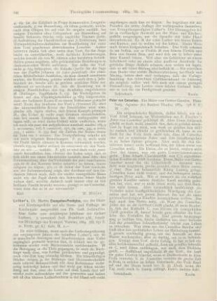 245-246 [Rezension] Luther, Martin, Evangelien-Predigten