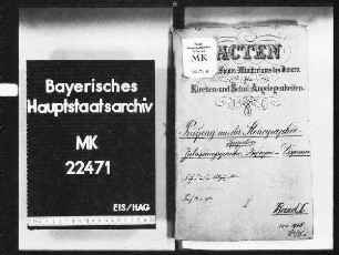 Prüfung aus der Stenographie. Spezialia. Zulassungsgesuche, Anfragen, Dispensen.