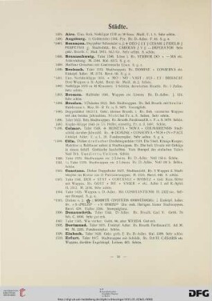 Städte (Nr. 1485-1589)