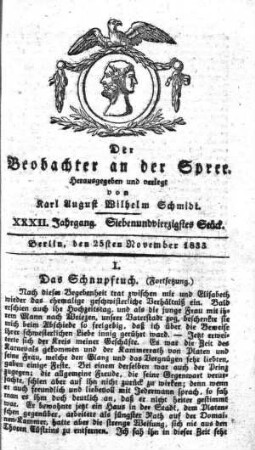 47. Stueck, 25. November 1833