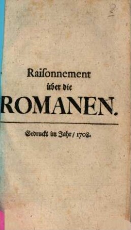Raisonnement über die Romanen