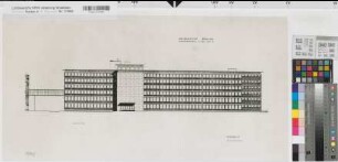 Münster (Münster) Amtsgericht Ansicht 1962 1 : 200 38 x 75 Druckvorlage Staatshochbauamt Münster