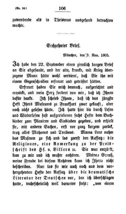 Sechzehnter Brief.