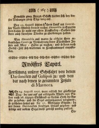 Zwölfftes Capitel.