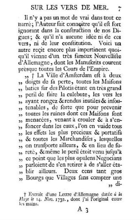 Observations sur les Vers-De-Mer.