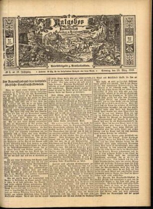 Ausgabe vom Sonntag, den 29. März 1908.